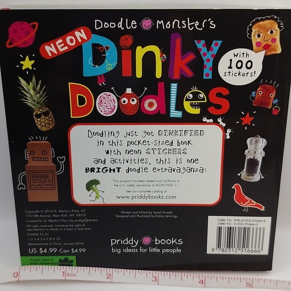 Children's Book Set, Doodle Draw Stickers Paper Crafts Creative DIY Fun Age 6-12 - Picture 5 of 14